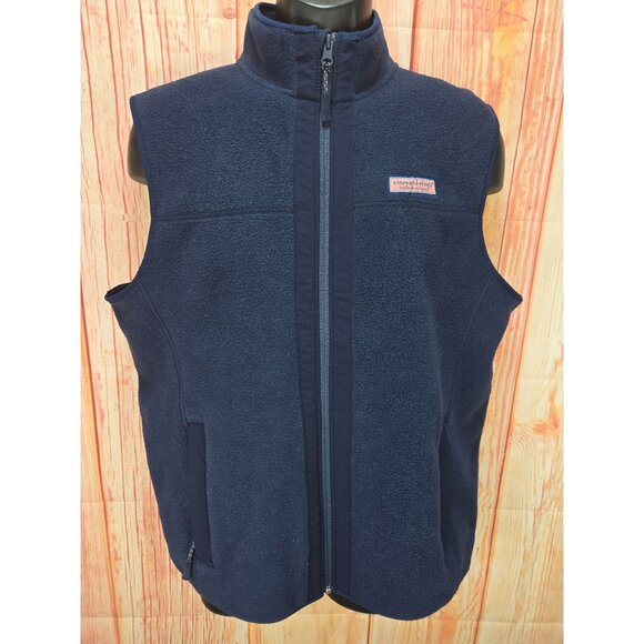 Vineyard Vines Cozy Fleece Vest Medium Elevate Your Layering Game - Picture 1 of 11